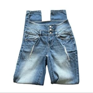 YMI DENIM BLUE JEANS HIGH RISE SIZE 1 EUC #7269